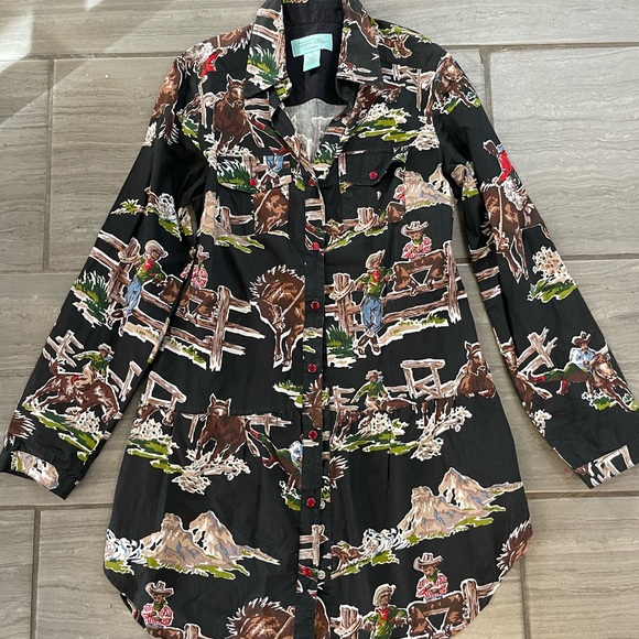 Tasha Polizzi Dresses & Skirts - Tasha Polizzi Black Western Print Dress